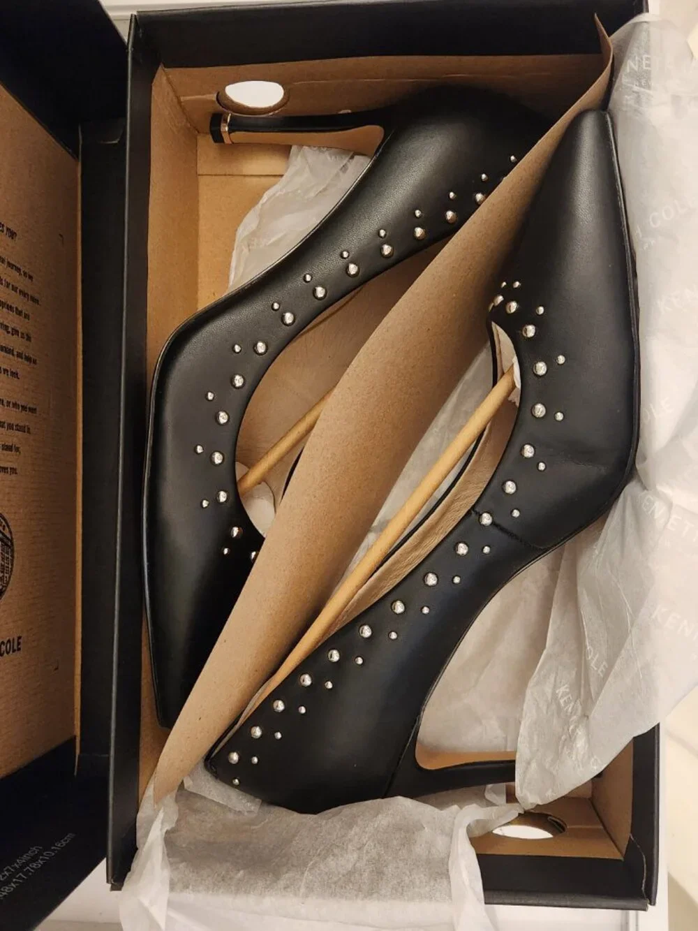 Kenneth Cole NY Black Leather 